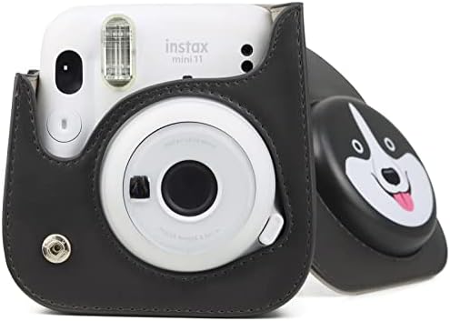 Elvam torba za kameru torbica kompatibilna sa Fujifilm Mini 11 Instant kamerom sa odvojivim podesivim remenom-lobanjom