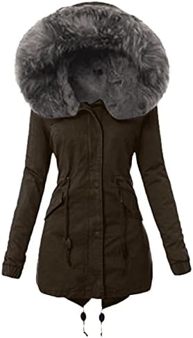 Nokmopo jakna Ženska ženska kaput Ženska zimska topla debela dugačka jakna kapuljač kapuljača Žene zimski