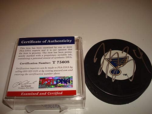 Jake Allen potpisao St. Louis Blues Hockey Pak PSA / DNK COA sa autogramom b-autogramom NHL Paks