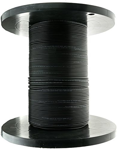 CableTvoalealne 6 vlakana u zatvorenom / vanjskom vlaknu optički kabel, multimode, 62,5 / 125 mikrona, crna, ocijenjena, kalem, 1000 stopa