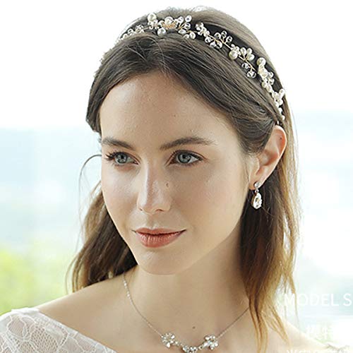 Bridal Hair Vines Crystal Pearls Flower vjenčanje Hair Accessories evening Party Tiara Headpiece