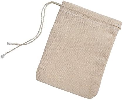 Pamučne Muslin torbe 3x4 inča vezice 5000 Count paket