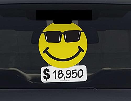Precision Cut Oznake visi - Die Cut sretan lice sa sunčanim naočalima - znakovi za automobile