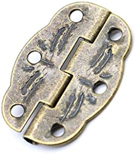 JYDQM 10pcs antikne brončane šarke Mini šarke + 5pcs Mali metalni haps za zaključavanje nakita