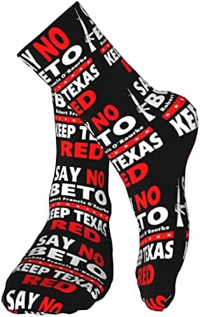 Kadeux kaže da ne beto čuva Texas crvene čarape atletičke čarape Novost casual čarape Unisex