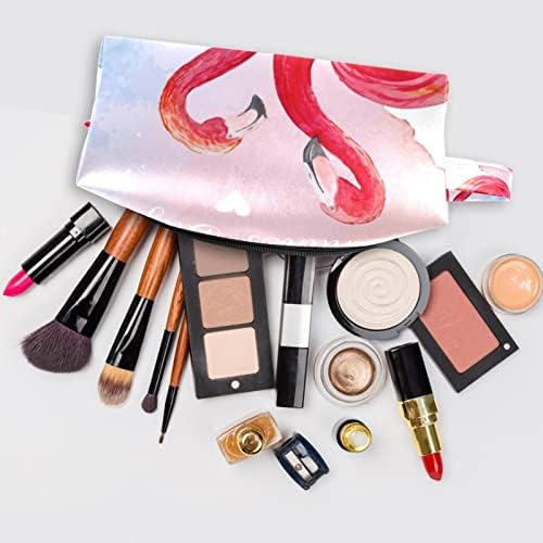 Vodootporna torba za šminku, šminka, putni kozmetički organizator za žene i djevojke, flamingo par valentina