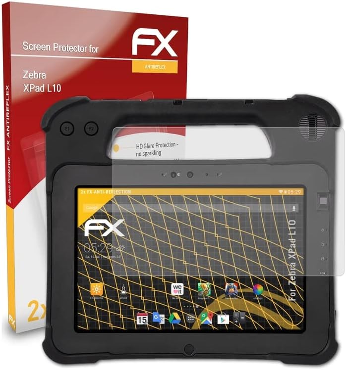 Atfolix zaštitnik ekrana kompatibilan sa Zebra XPad L10 folijom za zaštitu ekrana, Antirefleksnom i FX zaštitnom folijom koja apsorbuje udarce