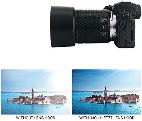 Reverzibible RF 85mm bajonet sočiva sjenka za Canon RF 85mm F / 2 Makro je STM objektiv na Canon EOS R RP R5 R6 zamjenjuje Canon ET-77 Hood omogućava pričvršćivanje 67 mm Filter i sočivo