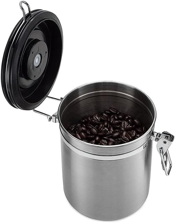 SDFGH hermetička posuda za kafu - kanister za skladištenje CO2 ventila od nerđajućeg čelika sa Mericom - održava vašu kafu svežim ukusom