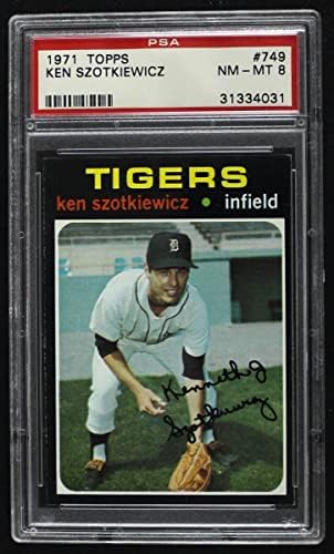 1971 Topps 749 Ken Szotkiewicz Detroit Tigers Psa Psa 8,00 Tigers