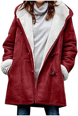 ASCOBO kaputi za žene Dressy Women-ov zimski kaput za zimske kapute Outerwear Tipka Lagane jakne plus veličine kaputa