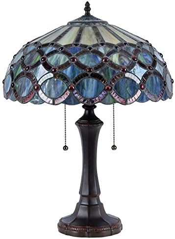 Chloe CH38435GG16-TL2 Prisma stolna lampa u stilu Tiffany sa sjenilom od 16