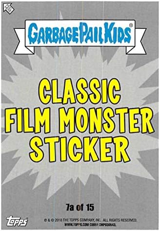 2018 TOPPS SARBAGE COSS OH THE HOROR-IBLE Classic Film Monster A Puke # 7A Invisi Bill X službena ne-sportska trgovačka kartica u NM ili boljem kondonju