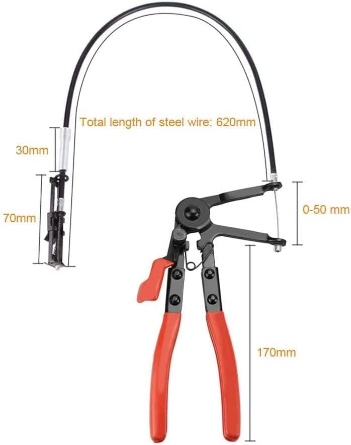 Fleksibilno stezaljke za crevo 24inches, tip kablova dugi kliješti / gorivo za ulje za popravak vode za popravak