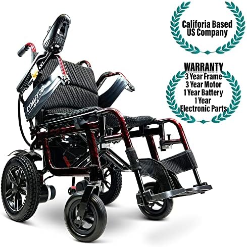 Električna invalidska kolica MALISA, lagana sklopiva električna invalidska kolica za odrasle, sklopiva dvostruka motorizovana električna invalidska kolica za sve terene, udobna putna invalidska kolica