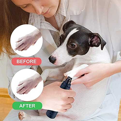 MYYSM brusilica za pseće nokte za pse sa LED punjivim električnim 2-brzinskim niskim šumom trimer za nokte