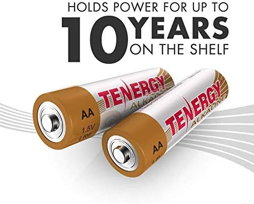 Tenergy 200 Pack AA i AAA alkalna baterija, Nepunjive baterije visokih performansi za satove, daljinske, Igračke, & amp; elektronski uređaji, 100xaa 100xaaa Bulk Pack
