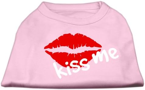 Mirage Pet poljubi me zaslon za štampanje Majica Light Pink XXL