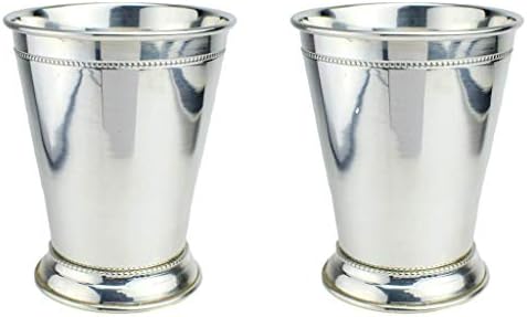 Prince of Scots Copper Mint Julep Cup sa čistim srebrnim tanjirom ~ 12 unca ~