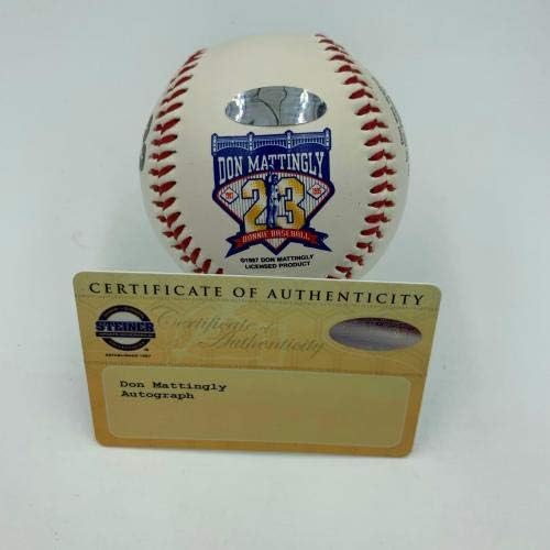 Don Mattingly 10th Yankee Captain Hitman 9 Gold Gloves potpisan Baseball Steiner-Autogramed MLB Gloves