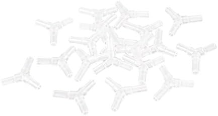 Uxcell 20-dijelni plastični akvarijum Trifurkatni Set ventila za kisik