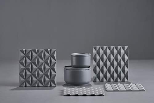 Zona 597-65948 Hot Trivet Cool Siva, 6,3 x 6,3 inča, 3D origami Trivet val