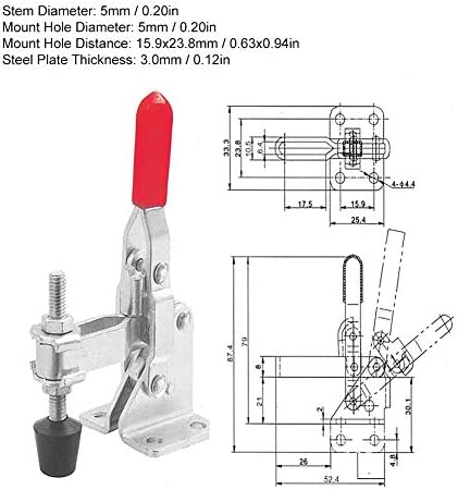 Brza stezaljka - Brzo oslobađanje Preklopna stezaljka SUS304 Mehanička oprema za učvršćivanje 60kg