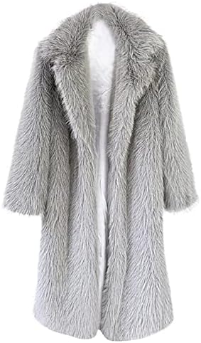 Ženska umjetna vuna dugačak kaput dugačak kaput topla jakna umjetna tijela dugih rukava krznena gorska odjeća Žene zimski kaputi