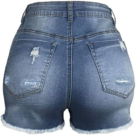 Gufesf traper kratke hlače za žene ljetne casual kratke hlače rastezanje Jeanh kratkih kratkih kratkih kratkih