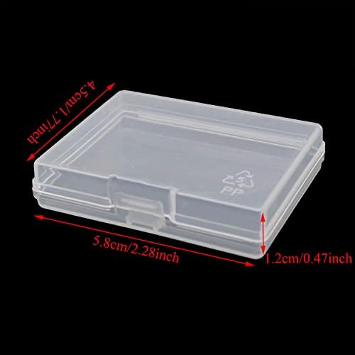 PZRT 8kom Plastična prozirna mala kvadratna kutija 58x45mm kontejneri za skladištenje za male predmete