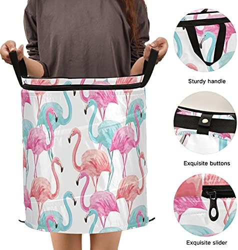 Ljeto vodkolor Flamingo pop up up rublje koči sa poklopcem sklopiva košara za spremanje za pranje rublja