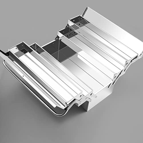 BKDFD Tool Stit od nehrđajućeg čelika Postavite troslojni sklopivi kućni prostor za skladištenje za skladištenje za prenosivo željezovanje