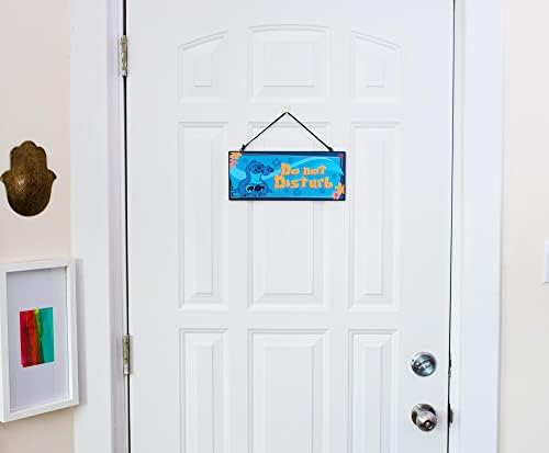 Disney Lilo & Stitch Aloha Reverzibilni viseći znak Zidne umetnosti | Spreman za objesiti ploče vrata, zidni dekor za kuhinju, dnevni boravak, akcent za dom | Slatki tropski pokloni i kolekcionarstvo | 12 x 5 inča