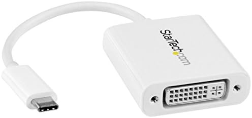 Starch.com USB C u DVI adapter sa isporukom električne energije - 1080p USB tip-c do DVI-D Jednokrevetna veza Pretvarač za prikaz video zaslona W / punjenje - 60W PD prolaz - Thunderbolt 3 kompatibilna - crna
