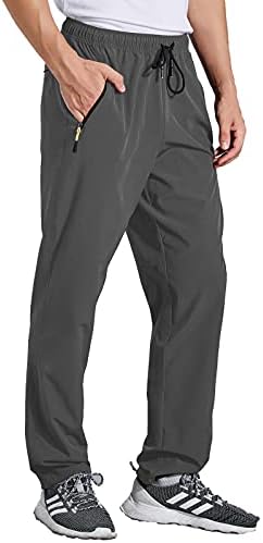 Osflydan muške vježbe Atletska hlača elastična struka vodootporna lagana jogger trčanje hlače za muškarce sa džepovima sa zatvaračem