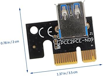 Mobestech produžni kabelski adapter 4pcs PCI-E Premium rudarski dodaci Korisni deo adapter za crne dijelove