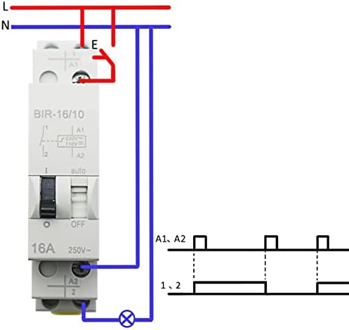 16a AC230V DC110V 24V Dvonaponski impulsni relej za domaćinstvo električni relej za kontrolu impulsa relej za automatsko upravljanje za rasvjetni krug 1kom