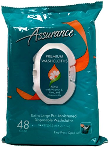 Assurance Premium prethodno navlažene krpe za jednokratnu upotrebu, izuzetno velike, 48ct, više od 4