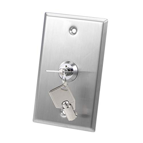 Uxcell Switch Lock On/Off ključ prekidač za hitno otvaranje vrata SPST za montiranje na Kontrolnu ploču pristupa sa 2 ključa