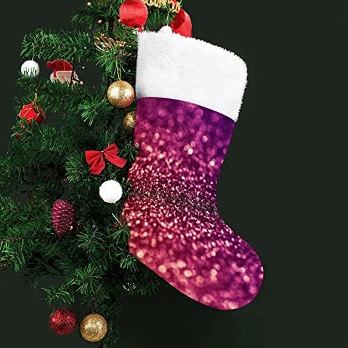 Glitter Psychedelic Sažetak Božićne čarape Viseće čarape Ispis Xmas Tree Cjemorista Dekoracija