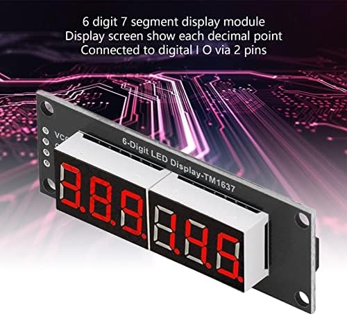 LED Segment displej modul, Clear Board 2 Pin I o Plug and Play precizno ožičenje 6 cifara digitalna cijev 5V PCB