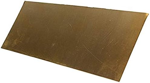 YUESFZ Mesingana ploča Mesingani Lim Percizija metali sirovine, 0, 8x100x150mm, Veličina:1, 2x300x300mm folija