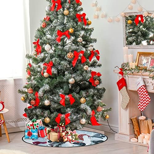 Visesunny Christen Tree Mat sretan Božić Sretna Novogodišnja stalak za stalku MAT Podni štitnik za apsorpciju