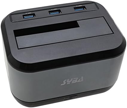 Syba USB 3.0 SATA hard disk priključna stanica za SATA 2.5 ili 3.5 HDD & SSD. Jm561 čipset. UASP podrška. Prenos datoteka do 5 Gbps! 3 Port USB 3.0 Hub, Smart Charging & amp; USB Plug & amp; Igrajte