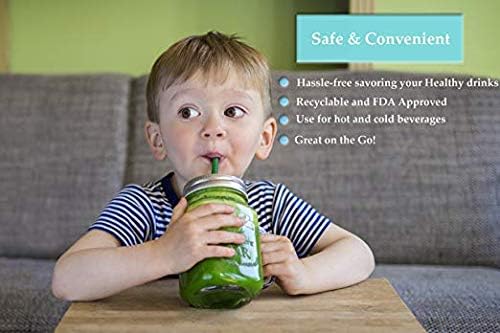 Party Bargains Smoothie slamke | BPA-Free & za višekratnu upotrebu razne svijetle boje slamka za piće