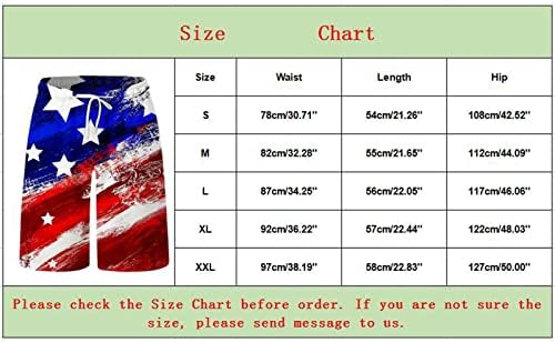 Beuu Muške patriotske ploče, četvrti jul Američka zastava Print plaže Kratke hlače Summer Newevid Day Board Hotcres