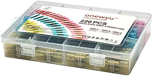 onewyu 220 / 200pcs termoskupljajuće cijevi vodootporan intermedijarni terminal za zavarivanje žice terminal elektronski DIY žičani konektor za pričvršćivanje alata za ožičenje