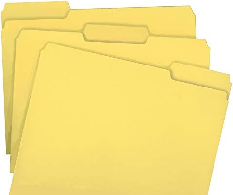 Mapa datoteka u boji Smead, kartica u boji 1/3, veličina slova, žuta, 100 po kutiji & mapa datoteka