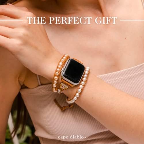 Cape Diablo Graceful Slatkovodna ručna narukvica za žene - Crystal Band Apple Watch Band - BEREDEDNA