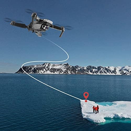 QUITOKA RC Mini aerofotografija Drone 4k HD dvostruka kamera daljinski upravljani helikopter sklopivi 4-osni avion sa LED svjetlom prijenos slike u realnom vremenu jedan ključ povratak